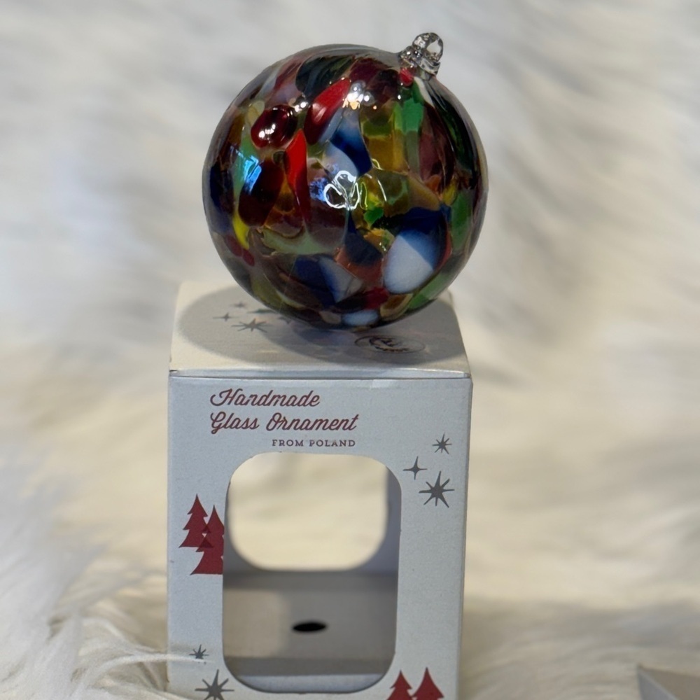 COPY - Handmade Multicolor Glass Ornament